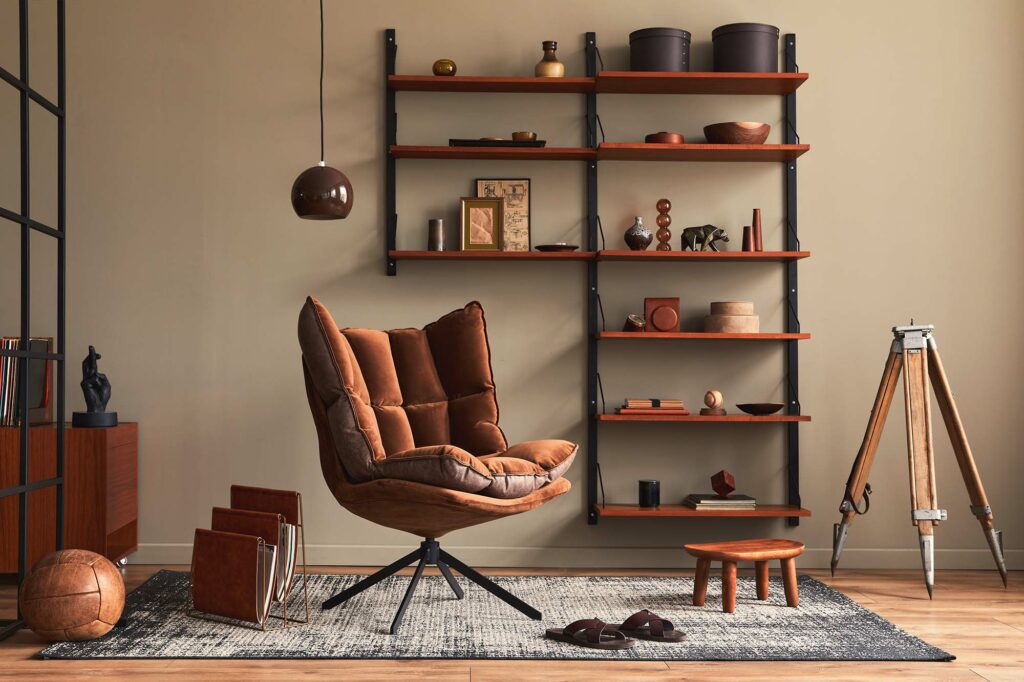 Stylish living room with budget-friendly laminate flooring and modern furniture | Frazee Carpet & Flooring